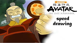 Uncle Iroh  Avatar the last Airbender speedpaintdrawing  Sketchbook [upl. by Genovera]