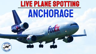 🔴LIVE PLANE SPOTTING at ANCHORAGE Airport with ATC AUDIO [upl. by Gurevich]