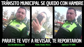 parate te reportaron te voy a INFRACCIÓNAR transito transito policia [upl. by Ahseikan]