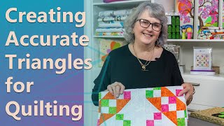 Creating Accurate Triangles for Quilting [upl. by Korff958]