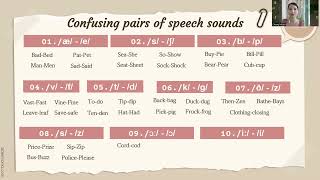 10 confusing pairs of speech sounds [upl. by Yelsnia]