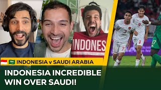 Indonesia INCREDIBLE Victory over Saudi Arabia  AFC Asia World Cup Qualifier Match Reaction [upl. by Angie887]