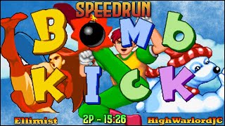 Bomb Kick Arcade Speedrun  2P  1526 WR 6023116 [upl. by Dayir762]