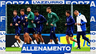 Il primo allenamento degli Azzurri  Verso ItaliaBelgio [upl. by Akinit]