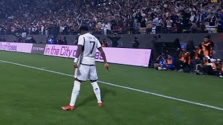 😍 Vinicius Jr Do Cristiano Ronaldos SIUU CELEBRATION after goal vs Barcelona [upl. by Yrrab431]