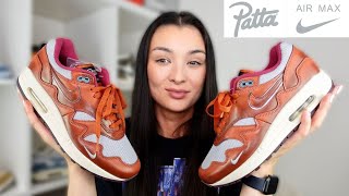 LATEST PATTA X NIKE AIR MAX 1 DARK RUSSET  Review amp On feet [upl. by Killy]