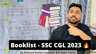 Booklist  SSC CGL 2023 All Subjects  Target 2023 [upl. by Lewendal647]