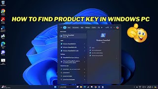 How to Find Product Key in windows PC  2024 [upl. by Anwadal16]