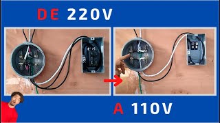 Instalación de MEDIDOR de 220v a 110v TUTORIAL ¡fácil y rápido [upl. by Yarezed396]