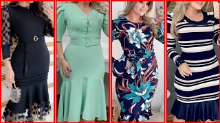 Flattering Plus Size Womens Dress Sophisticated Plus Size Bodycon Outfit Best Styling ideas [upl. by Einaled]