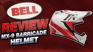 Bell MX9 Barricade Helmet Review from SportbikeTrackGearcom [upl. by Anyahs]