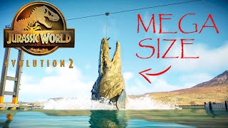 Super BIG Mosasaurus Jurassic World Evolution 2 [upl. by Cope450]