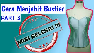 Cara membuat pola kemben  kamisol bustier cara menjahit kemben part 3 AndrieWS57 [upl. by Cissiee]