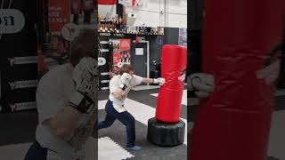 Free Standing Punching Bag Kickboxing Combos 💪 [upl. by Asoramla868]