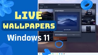 Windows 11 Set a LIVE wallpaper to animate your desktop [upl. by Ahsa]