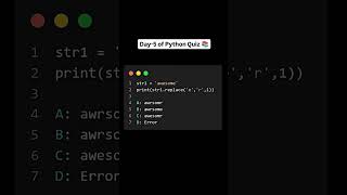 Python Quiz  Day 05 coding python pythonquiz [upl. by Nosnar]