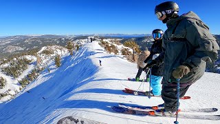 Skiing The STEEPEST Runs At Palisades Tahoe [upl. by Perceval]