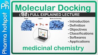 Molecular Docking in drug design  pharmacophore modelling  medicinal chemistry 6th sem 3rd year [upl. by Iong]