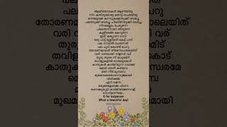 K For Kalyanam Lyrics  Guruvayoorambala Nadayil prithviraj lyrics trending shorts shortsfeed [upl. by Debora]