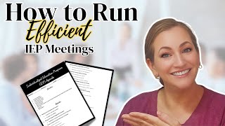 How to Prepare For and Run Efficient IEP Meetings Tips for New Special Education Teachers [upl. by Olen]