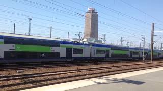 Gare de StadedeFranceSaintDenis  Eurostar Thalys TGV Intercités TER Transilien H et RER D [upl. by Eniksre]