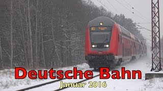 Deutsche Bahn im Schnee  Januar 2016 [upl. by Yerrok432]