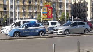 POLIZIA IN BORGHESE Due Veicoli della Polizia di Stato a Napoli in Emergenza PDS  Italian Police [upl. by Aicekan]