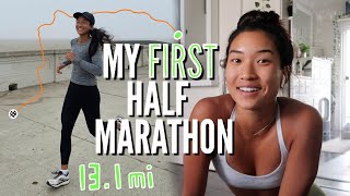 MY FIRST HALF MARATHON [upl. by Ellenrahc]