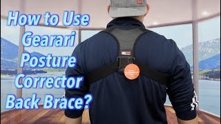 How to Use Gearari Posture Corrector Back Brace [upl. by Guenevere]