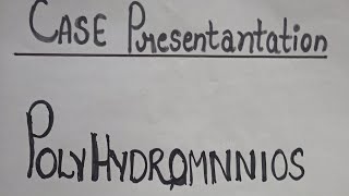 polyhromnios polyhyramnios case presentation on polyhydramnios bscnursingobg [upl. by Llahsram]