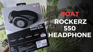 boAt Rockerz 550 Over Ear Bluetooth Headphones Unboxing  OG Unboxing [upl. by Boony337]