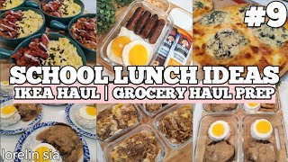 School Lunch Ideas 9  Ikea Haul  Grocery Haul Prep  Homemaking  Lorelin Sia [upl. by Lonny151]