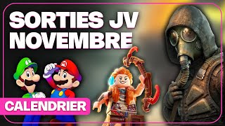 Toutes les SORTIES JEUX VIDEO NOVEMBRE 2024 [upl. by Kcirrej5]