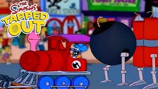 TSTO  Itchy and Scratchy Event  Parade Train Bundle  Personal Prize 2018 [upl. by Ttenaej169]