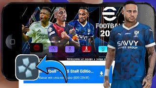 NOVO EFOOTBALL PES PPSSPP 2024 ATUALIZADO DWOLOAND MEDIAFIRE MOD PES ATUALIZADO PSP [upl. by Anilec322]