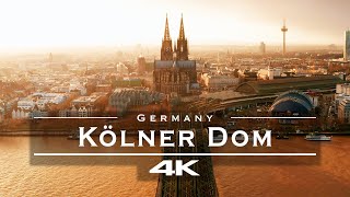 Cologne Cathedral  Kölner Dom Germany 🇩🇪  by drone 4K [upl. by Demetrius901]