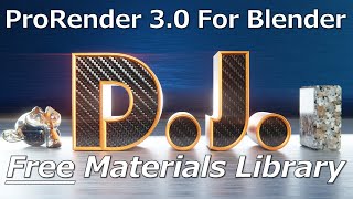 ProRender 30 for Blender Crash Course  Free Materials Library [upl. by Llenal69]