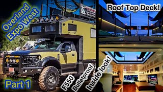 415k F550 Bulletproof Roof Deck Camper Overland Expo West Sprinter 4x4 [upl. by Assilaj]