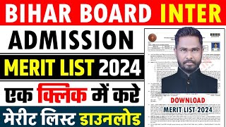 Bihar board intermediate merit list 2024 [upl. by Jethro63]