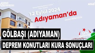 Adıyaman Gölbaşı Deprem Konutları Kura Çekimi Sonuçları  AFAD Hak Sahipleri Kura Çekimi 3 [upl. by Refinaj]