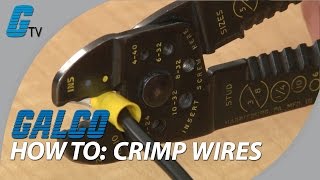 How to Crimp Wires  Basic Tips on Crimping  Galco [upl. by Ymmak]