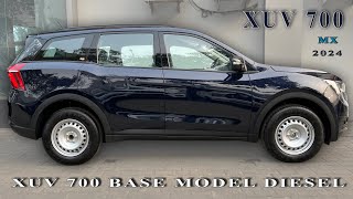 XUV 700 MX Base Model 2024  Price  Features  Mileage [upl. by Enowtna]