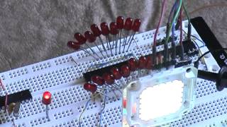 Raspberry Pi SPI to WS2803 to 30W RGB LED [upl. by Murtha967]