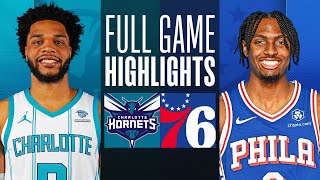 HORNETS at 76ERS  FULL GAME HIGHLIGHTS  March 16 2024 [upl. by Eeleimaj]