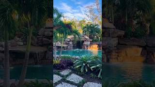 Tropical lagoon in Florida was designed to mimic an old Florida swimming hole insanepools pool [upl. by Acisseg234]