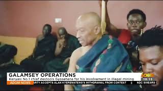 Galamsey Kenyasi No1chief destools Gyasehene for his involvement in illegal mining 6923 [upl. by Tallou]