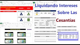 Liquidando Intereses a Las Cesantías Liquidador automatizado En Excel Video 3 de 5 [upl. by Nogem]