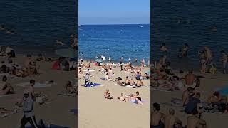 WALKING AROUND BARCELONA BEACH  BARCELONETA ON JULY 2024 [upl. by Darian]