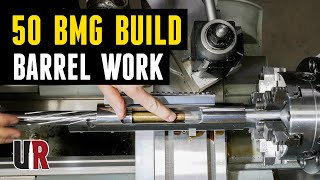 50 BMG Rifle Build Barrel Work Machining  Chambering [upl. by Letch340]