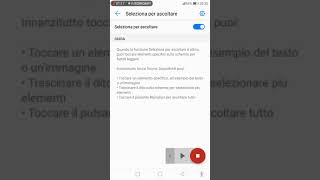 Come attivare seleziona per ascoltare select to speak anche se non si vede nel menu accessibilità [upl. by Alvy]